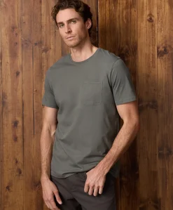 Pact Organic Softspun Essential Pocket Crew Tee