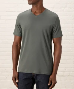 Pact Organic Softspun Essential V-Neck Tee