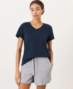 Women Pact Organic Softspun Essential V-Neck Tee