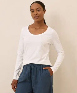 Women Pact Organic Softspun Long Sleeve Scoop Neck Tee