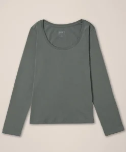Women Pact Organic Softspun Long Sleeve Scoop Neck Tee