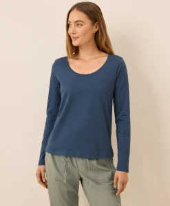 Women Pact Organic Softspun Long Sleeve Scoop Neck Tee