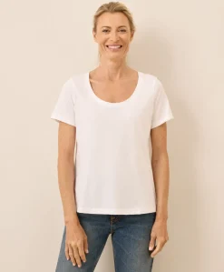 Women Pact Organic Softspun Scoop Neck Tee
