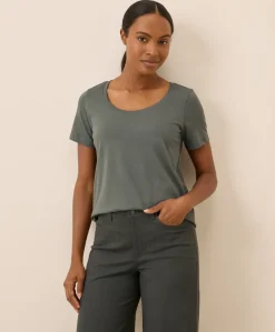 Women Pact Organic Softspun Scoop Neck Tee