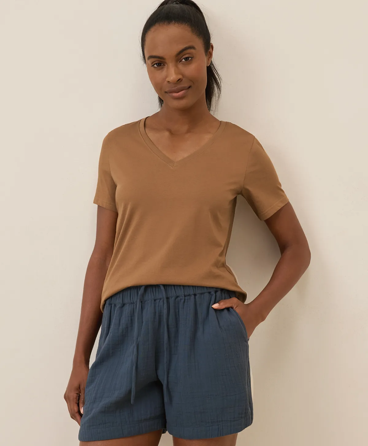 Women Pact Organic Softspun V-Neck Tee