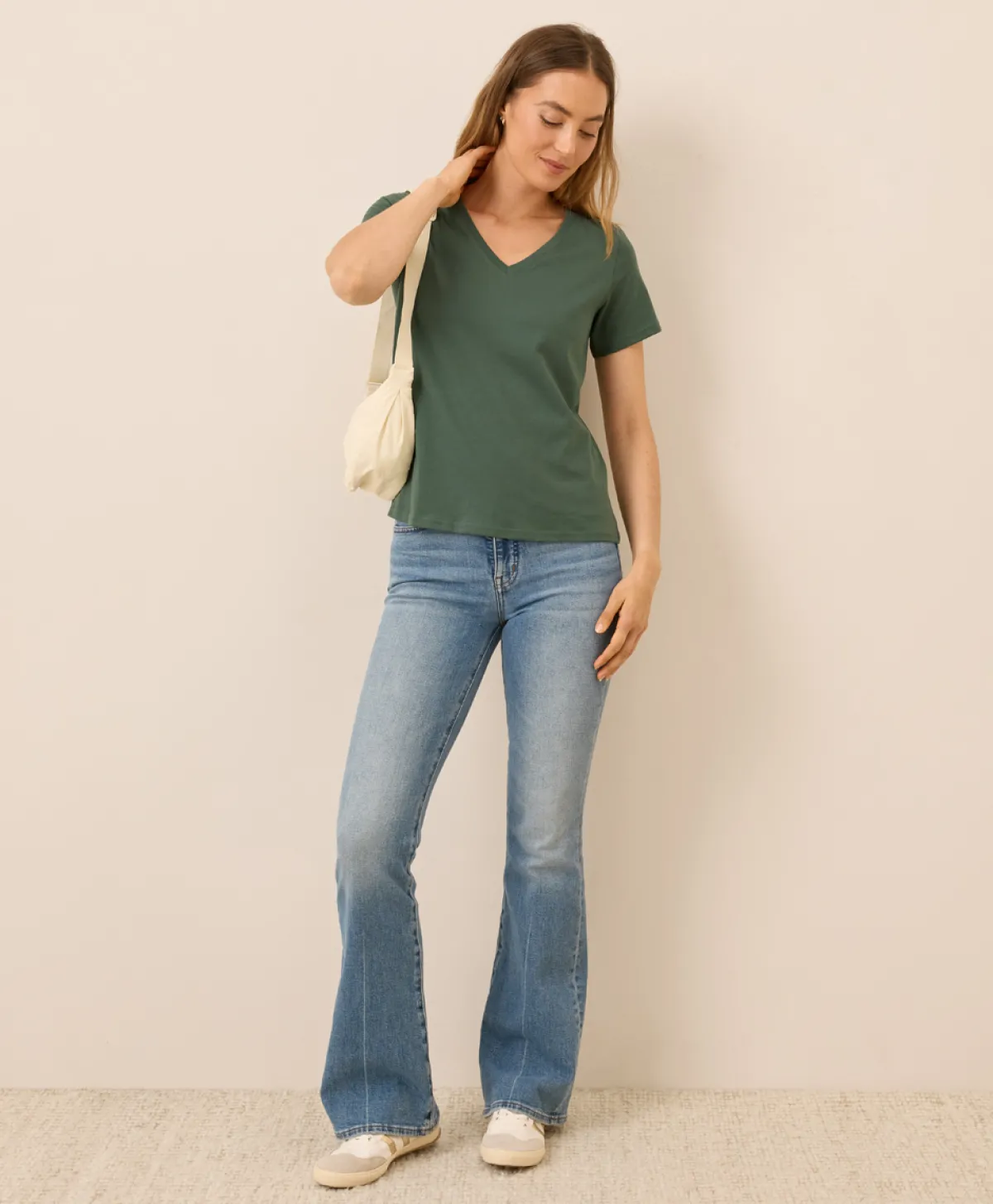 Women Pact Organic Softspun V-Neck Tee