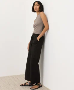 Women Pact Organic Stretch Poplin Wide Leg Pant