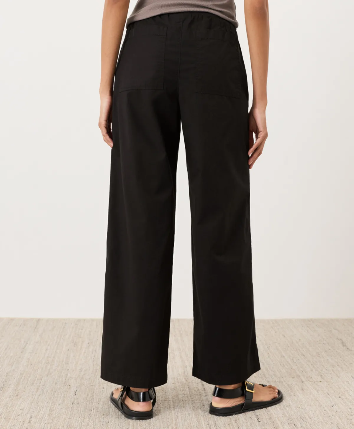 Women Pact Organic Stretch Poplin Wide Leg Pant