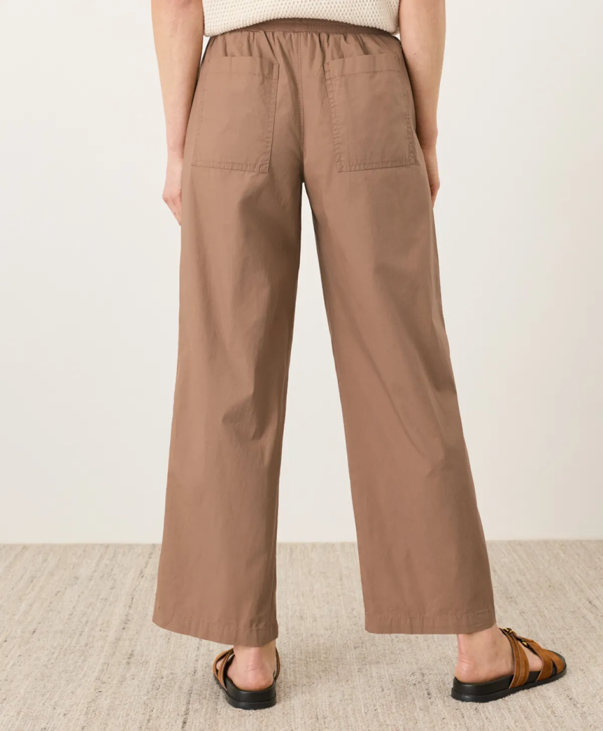 Women Pact Organic Stretch Poplin Wide Leg Pant