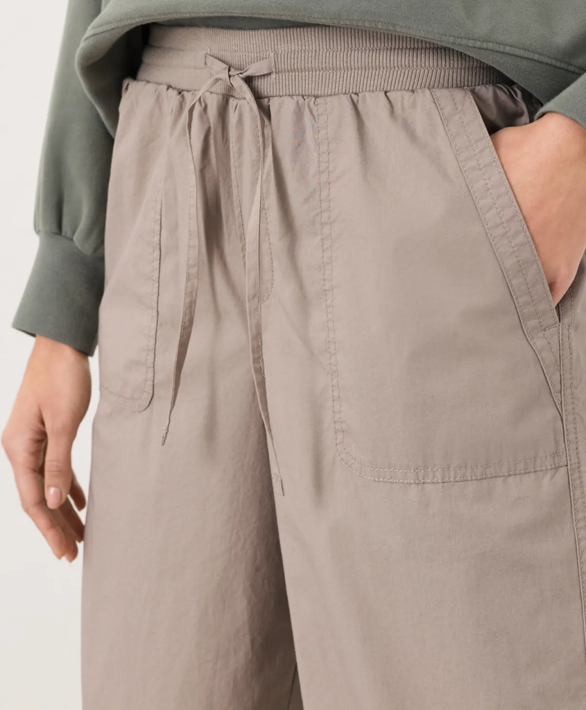 Women Pact Organic Stretch Poplin Wide Leg Pant