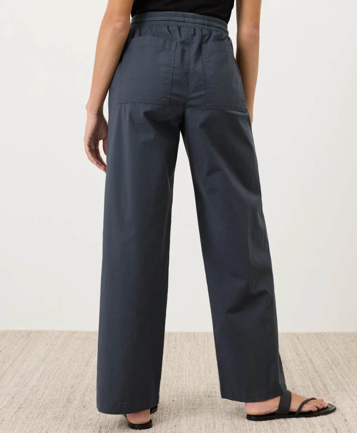 Women Pact Organic Stretch Poplin Wide Leg Pant
