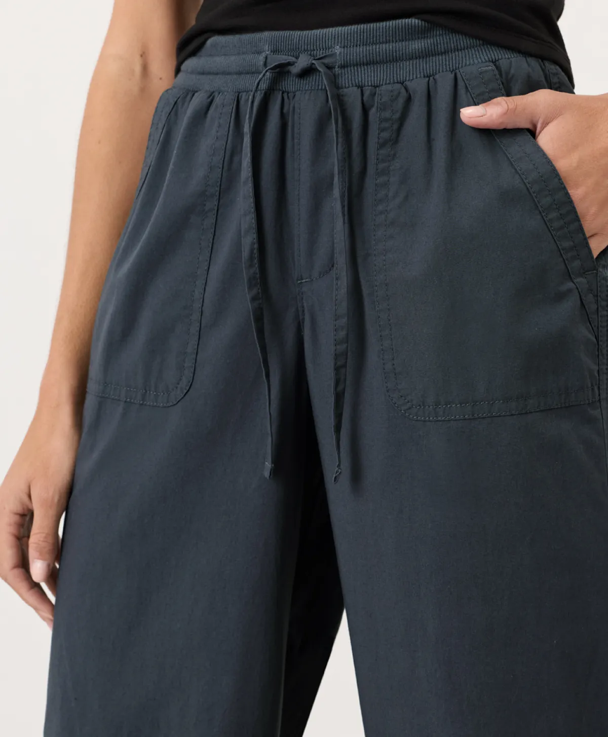 Women Pact Organic Stretch Poplin Wide Leg Pant