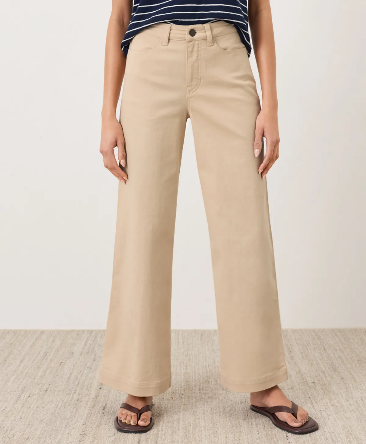Women Pact Organic Stretch Twill Wide Leg Pant