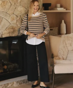 Women Pact Organic Stretch Twill Wide Leg Pant