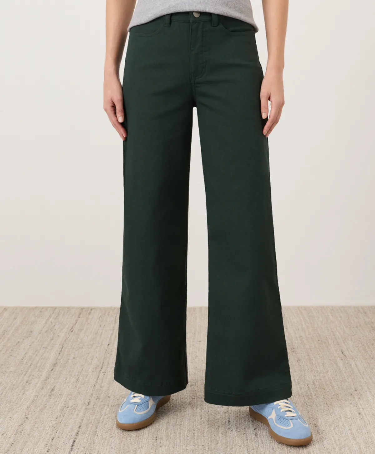 Women Pact Organic Stretch Twill Wide Leg Pant