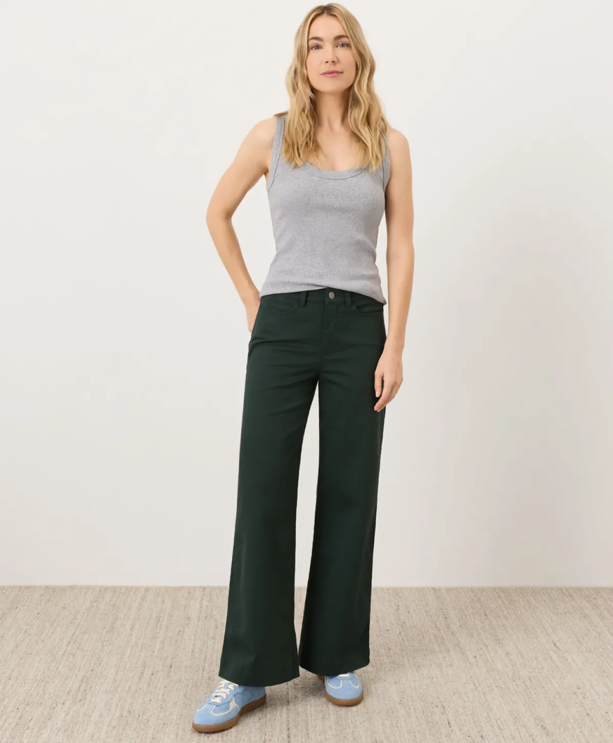 Women Pact Organic Stretch Twill Wide Leg Pant