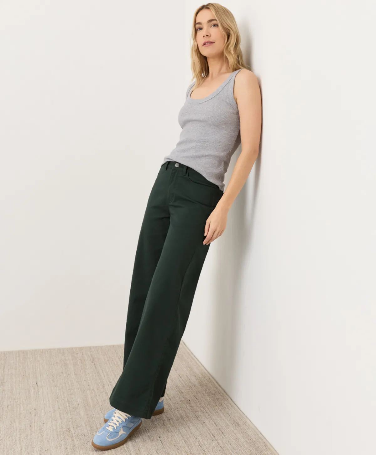 Women Pact Organic Stretch Twill Wide Leg Pant