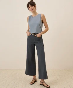 Women Pact Organic Stretch Twill Wide Leg Pant