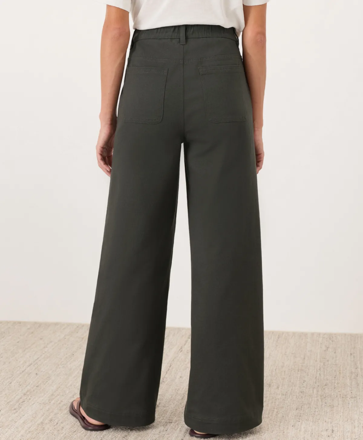Women Pact Organic Stretch Twill Wide Leg Pant