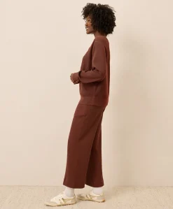 Women Pact Organic Thermal Waffle Wide Leg Pant