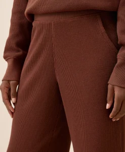 Women Pact Organic Thermal Waffle Wide Leg Pant