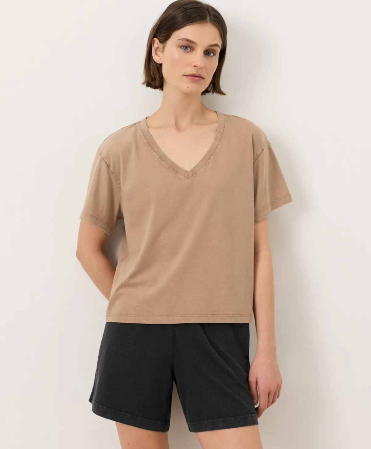 Women Pact Organic Vintage Jersey V-Neck Tee