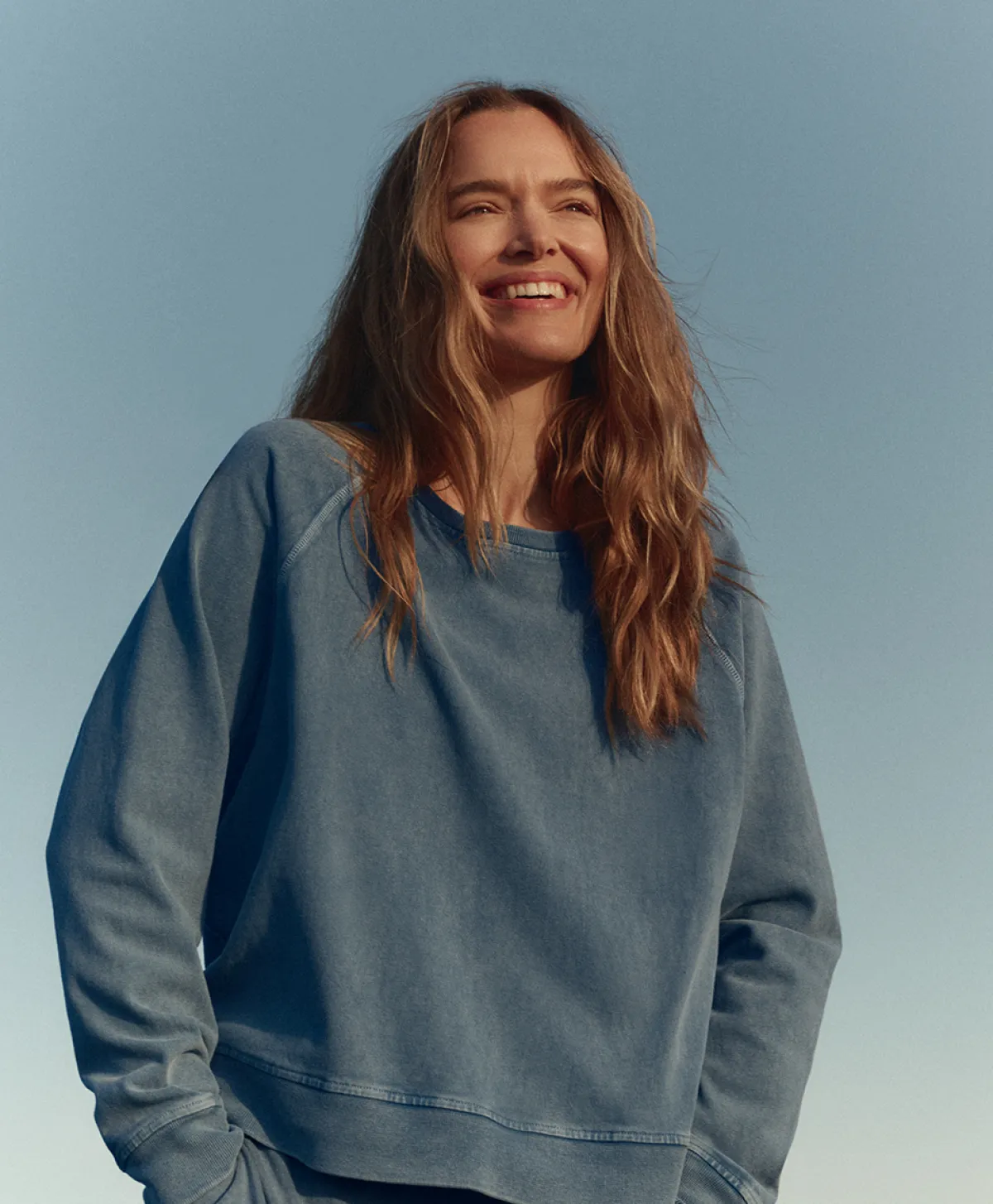 Women Pact Organic Weekends Relaxed Raglan Sweatshirt